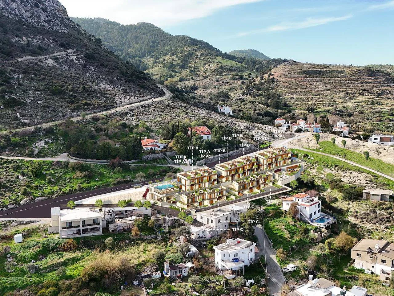 Girne Karşıyaka’da Full Deniz Manzaralı Satılık Arazi